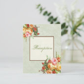 Le cru s'est levé carte d'invitation de réception (Debout devant)