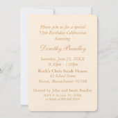 Le cru s'est levé la soixante-quinzième invitation (Dos)