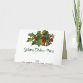 Le cru soutient la carte de Noël (Dos)