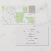 Le cru timbre des cartes de profil des affaires II (Devant / Derrière)