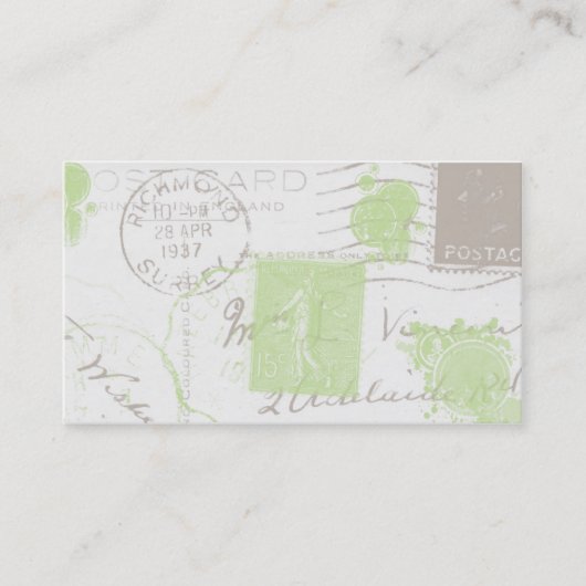 Le cru timbre des cartes de profil des affaires II (Devant)