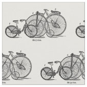 Le cru va à vélo le tissu noir et blanc (Fermer)