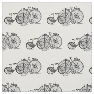 Le cru va à vélo le tissu noir et blanc