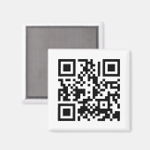 Le cube QR | Aimant de réfrigérateur (Recto/Verso)