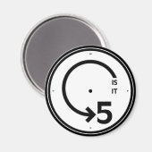 "le CUBICLE" Est-il 5 Magnet (Recto/Verso)