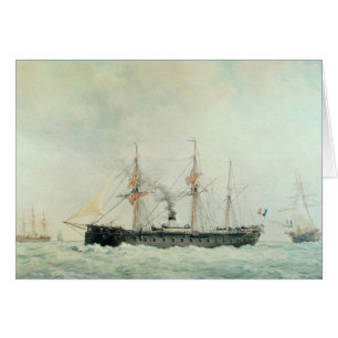 Le cuirassé français, "La Gloire", 1880