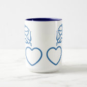 Le cupidon frappe la tasse faite sur commande - (Centre)