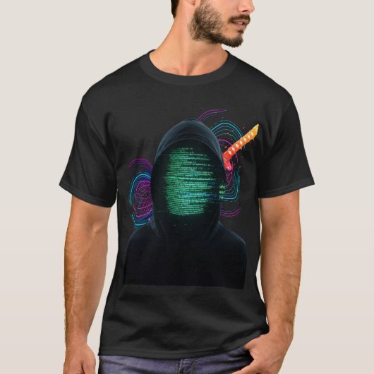Le Cyber Samouraï" T-Shirt Élite Tee"  (Devant)