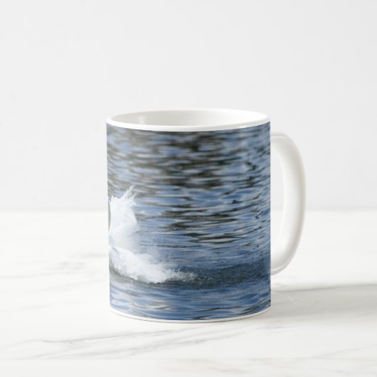 Le cygne éclaboussé sur la Mug (Devant droit)