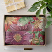 Le dahlia botanique fleurit le papier de soie de (Cadeau)