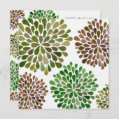 Le dahlia de mariage fleurit invitation faite sur (Devant / Derrière)