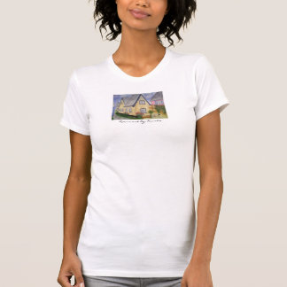 Le Danemark par rose fait sur commande de T-shirt