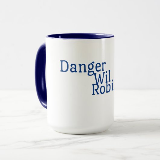 Le danger pour Robinson Coffee Mug (Devant gauche)