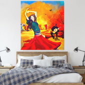 le DANSEUR GYPSY en toile étirée (Insitu(Chambre))