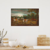 Le début de la chasse - Poster des Beaux-Arts amér (Cuisine)