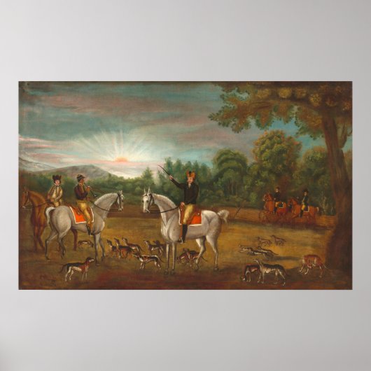 Le début de la chasse - Poster des Beaux-Arts amér (Devant)