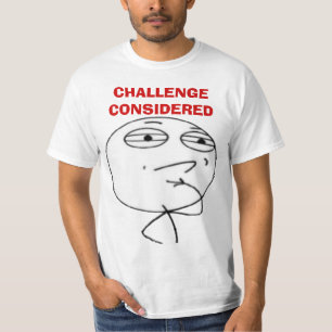 Le défi a considéré le T-shirts de visage de meme