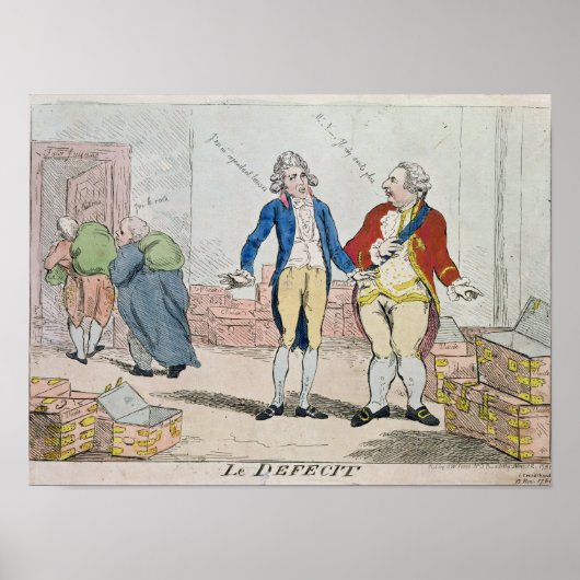 Le Deficit, 1788 Poster (Voorkant)