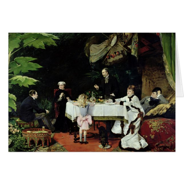 Le déjeuner dans le conservatoire, 1877 (Devant horizontal)