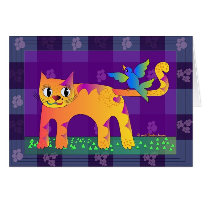 Le déjeuner du chat par Debbie Jensen (Devant horizontal)