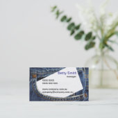 Le denim a conçu le carte de visite (Debout devant)