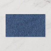 Le denim a conçu le carte de visite (Dos)