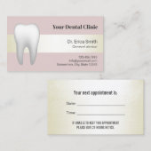 Le dentiste rougissent rose et rendez-vous (Devant / Derrière)