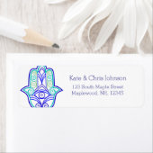 Le design de Hamsa réexécute le étiquette de adres (En situation)