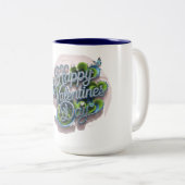 Le design de la Mug de typographie vibrante (Devant droit)
