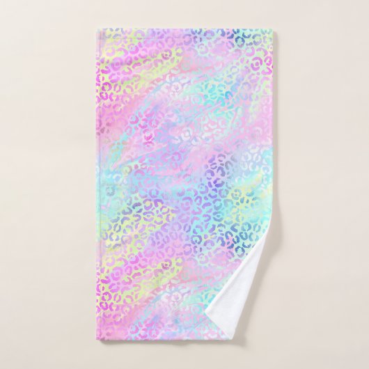 Le design Iridescente Leopard Series 10 (Serviette à main)