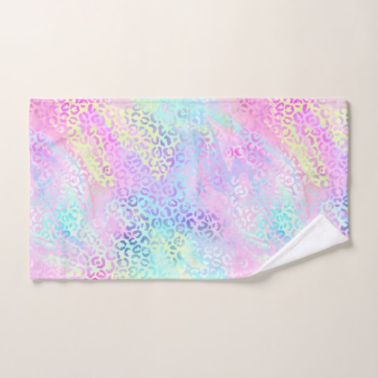 Le design Iridescente Leopard Series 10 (Serviette à main)