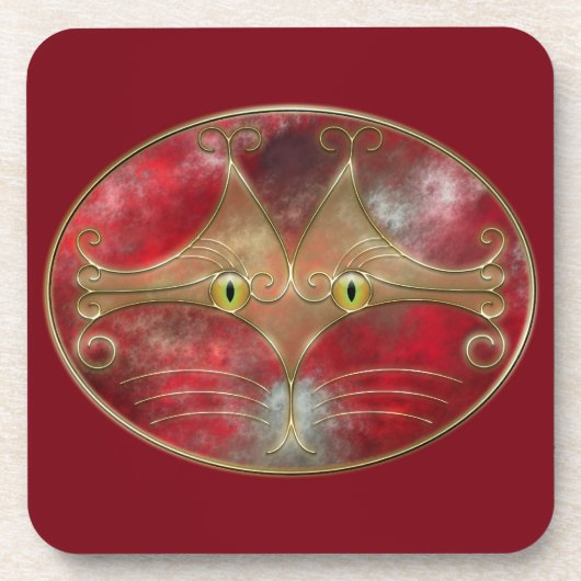 Le Dessous de verre de liège de Cat's-Eyes (Devant)