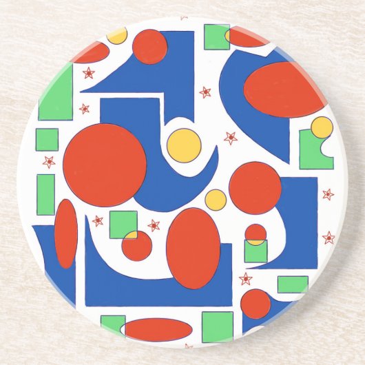 Le dessous de verre obstructionniste en céramique (Devant)