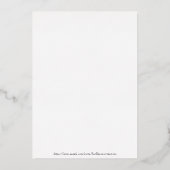 Le deuil est comme du glitter Carte de condoléance (Verso)