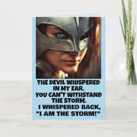 LE DIABLE BLANC DANS MON OREILLE - CARTES DE SALUT (Devant)