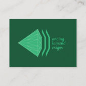 Le diamant de danse conçoit les cartes de visite (Dos)