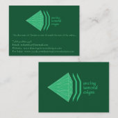 Le diamant de danse conçoit les cartes de visite (Devant / Derrière)