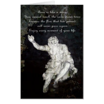 Le dieu de la rivière, carte d'anniversaire.