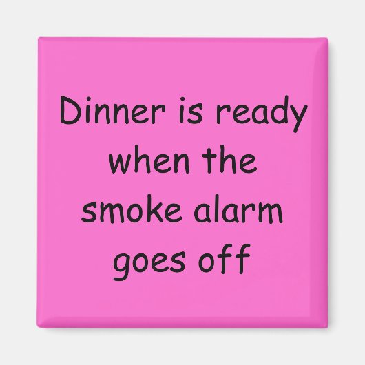 Le dîner est prêt Magnet (Devant)