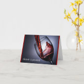 Le dîner est une carte d'anniversaire colorée (Fleur jaune)