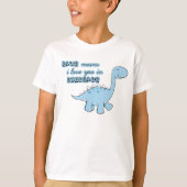 le dinosaure badine le T-shirt (Devant)