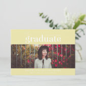 LE DIPLÔME | INVITATION DE DIPLÔME PHOTO (Debout devant)