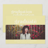 LE DIPLÔME | INVITATION DE DIPLÔME PHOTO (Devant / Derrière)