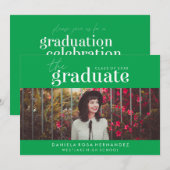 LE DIPLÔME | INVITATION DE DIPLÔME PHOTO (Devant / Derrière)