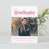 LE DIPLÔME | INVITATION DE DIPLÔME PHOTO (Debout devant)