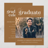 LE DIPLÔME | INVITATION DE DIPLÔME PHOTO (Devant / Derrière)