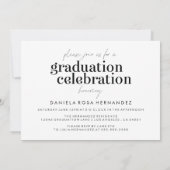 LE DIPLÔME | INVITATION DE DIPLÔME PHOTO (Dos)