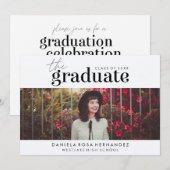 LE DIPLÔME | INVITATION DE DIPLÔME PHOTO (Devant / Derrière)