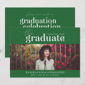 LE DIPLÔME | INVITATION DE DIPLÔME PHOTO (Devant / Derrière)