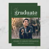 LE DIPLÔME | INVITATION DE DIPLÔME PHOTO (Devant / Derrière)